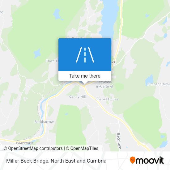 Miller Beck Bridge map