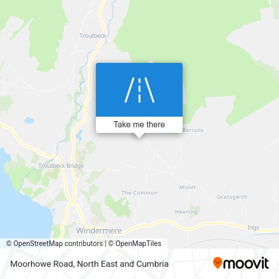 Moorhowe Road map