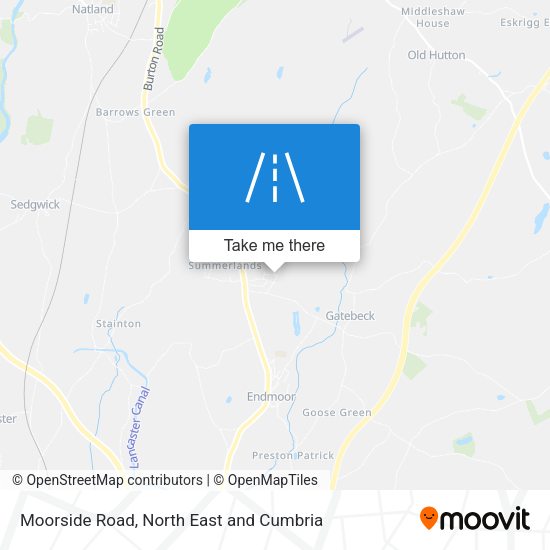 Moorside Road map