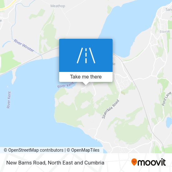New Barns Road map