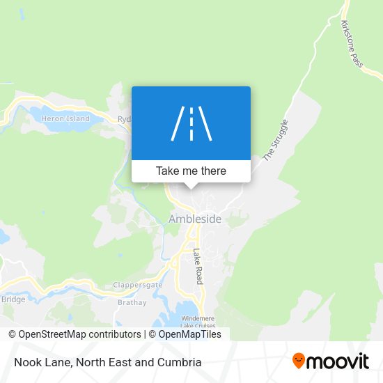 Nook Lane map