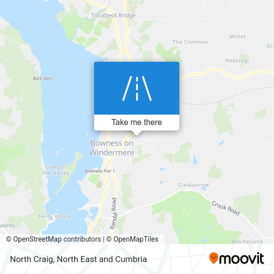 North Craig map