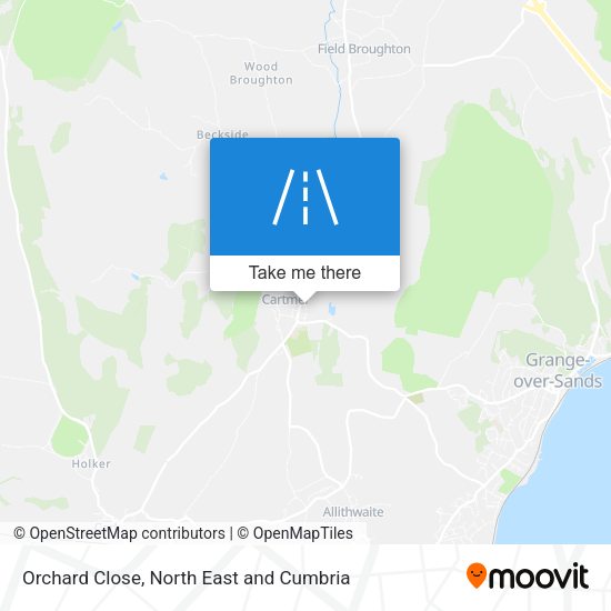 Orchard Close map