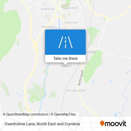 Oxenholme Lane map