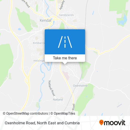 Oxenholme Road map