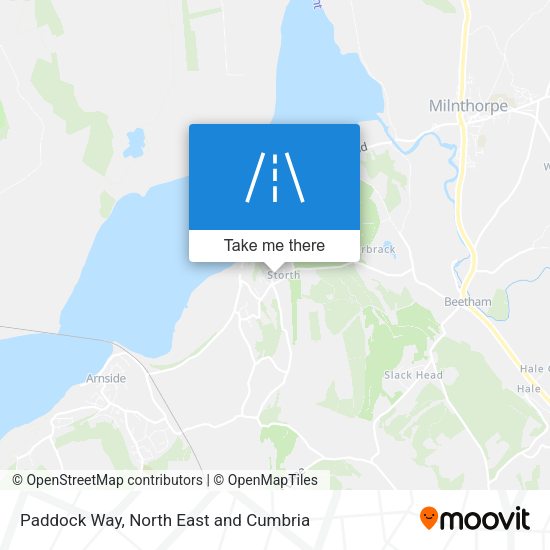 Paddock Way map