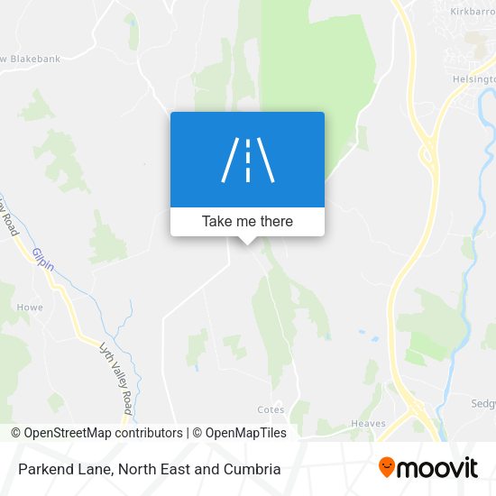Parkend Lane map