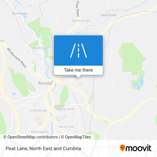 Peat Lane map