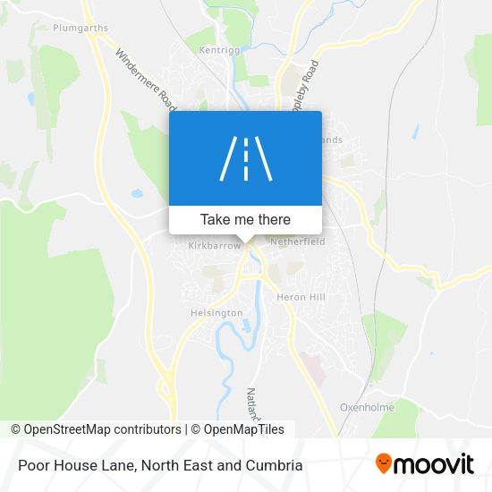Poor House Lane map