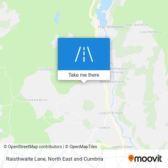 Raisthwaite Lane map
