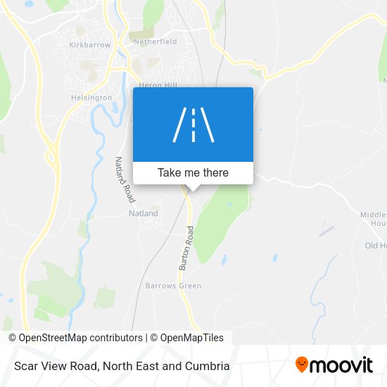 Scar View Road map