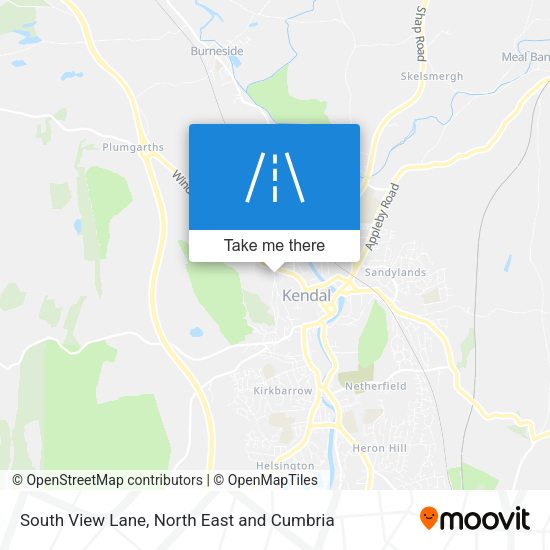 South View Lane map