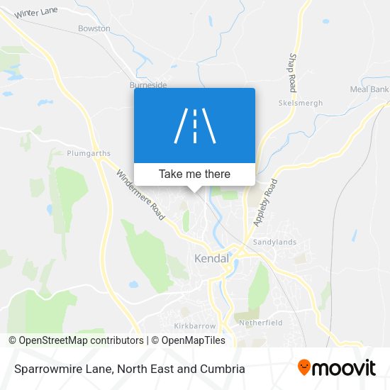 Sparrowmire Lane map