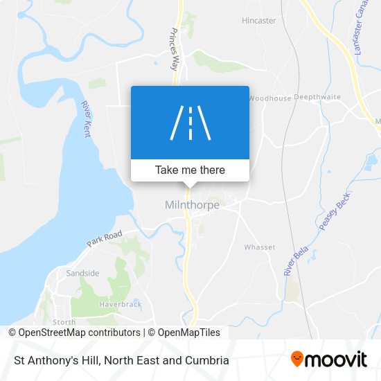 St Anthony's Hill map