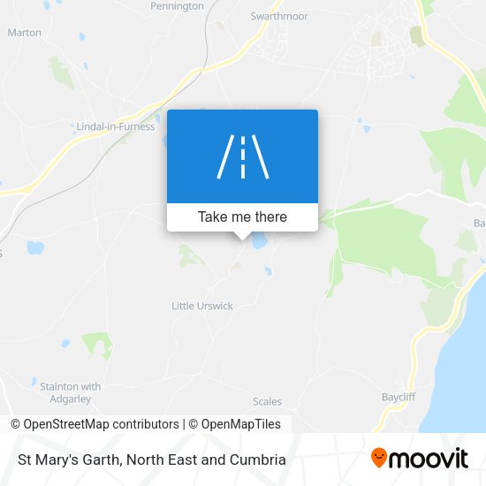 St Mary's Garth map
