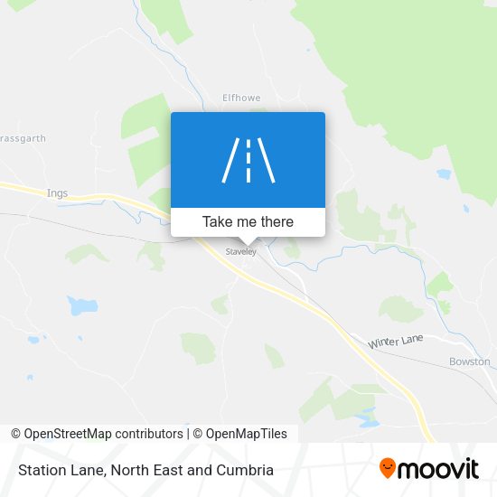 Station Lane map