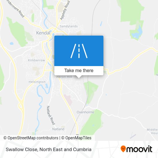 Swallow Close map