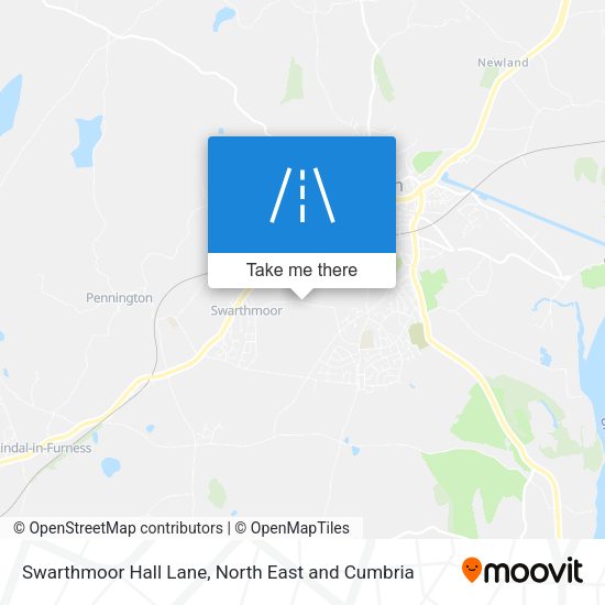 Swarthmoor Hall Lane map