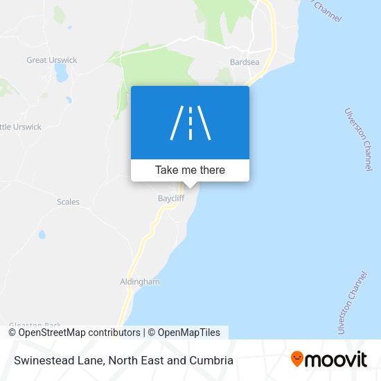 Swinestead Lane map