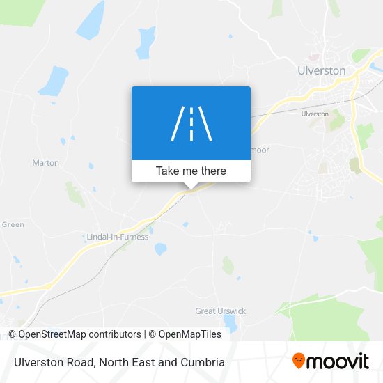 Ulverston Road map