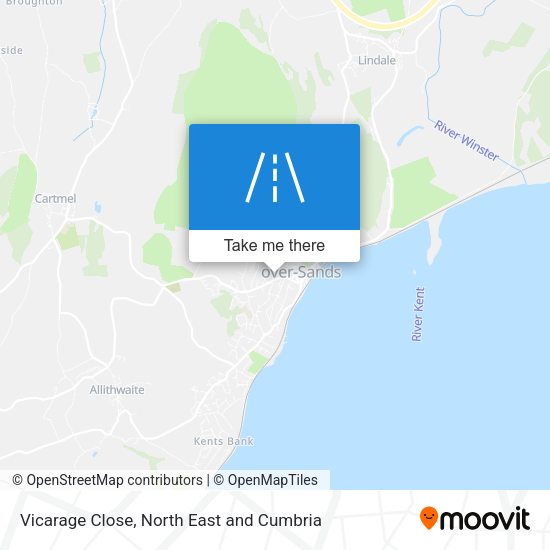 Vicarage Close map