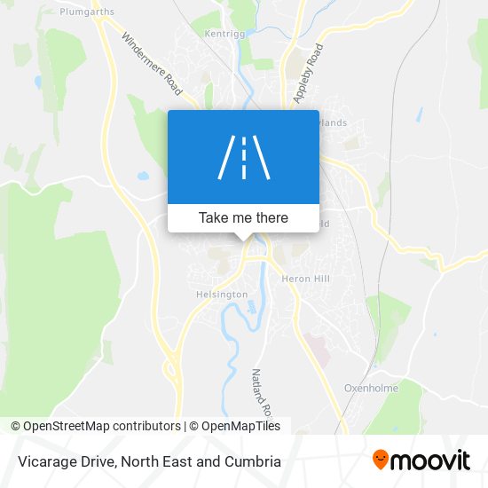 Vicarage Drive map