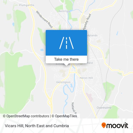 Vicars Hill map