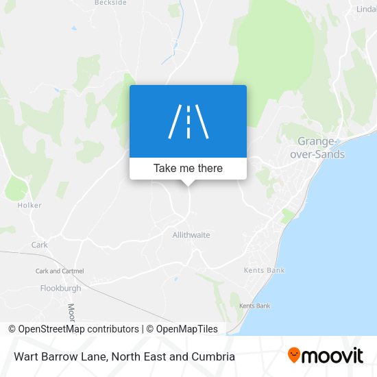 Wart Barrow Lane map