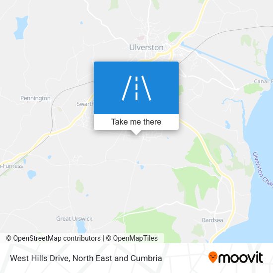 West Hills Drive map