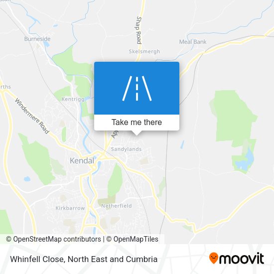 Whinfell Close map