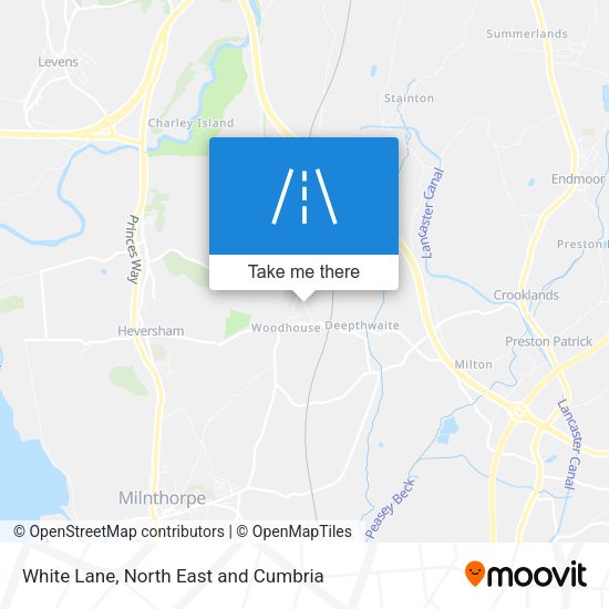 White Lane map