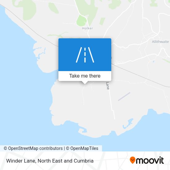 Winder Lane map