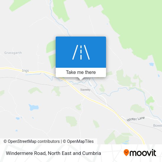 Windermere Road map