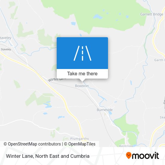 Winter Lane map