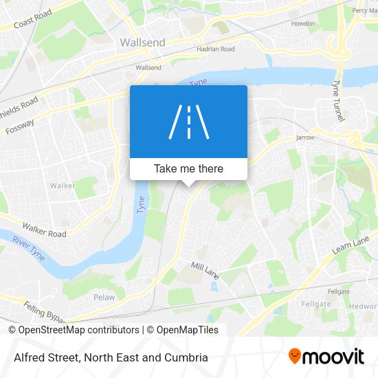 Alfred Street map
