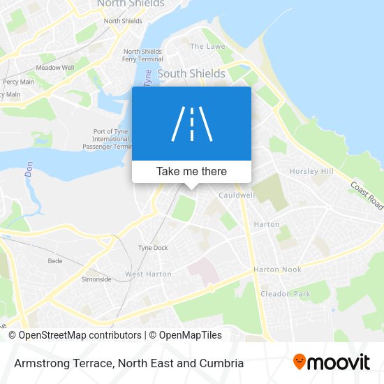 Armstrong Terrace map