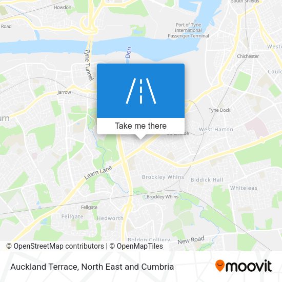 Auckland Terrace map