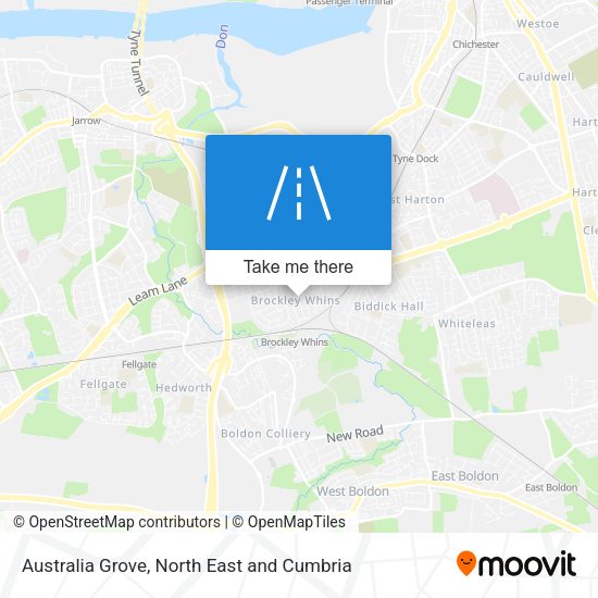 Australia Grove map