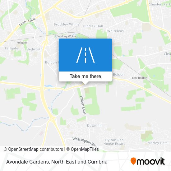 Avondale Gardens map