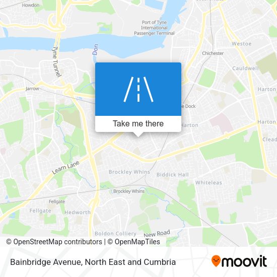 Bainbridge Avenue map