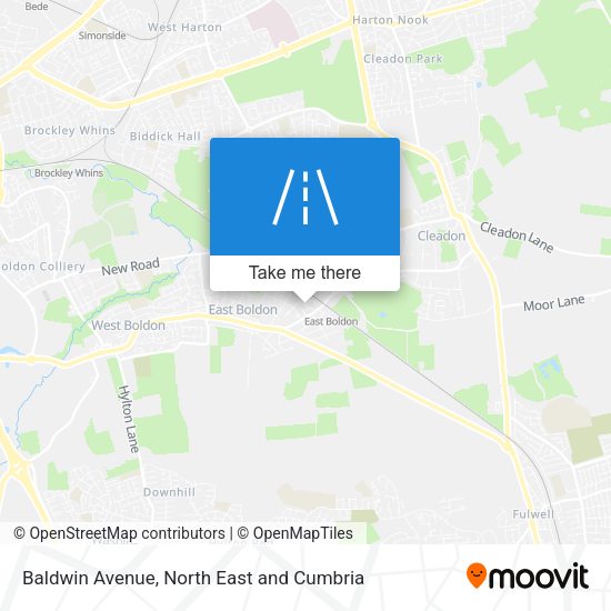 Baldwin Avenue map