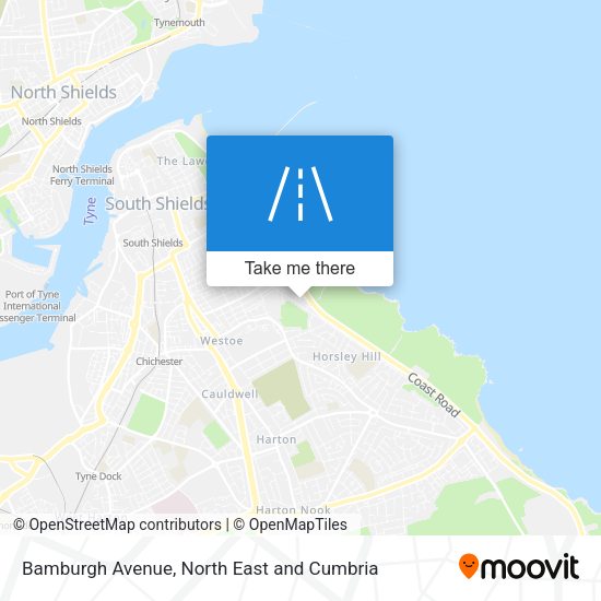 Bamburgh Avenue map