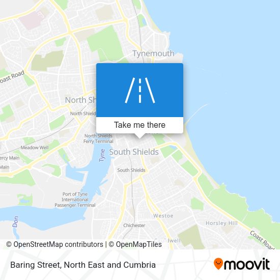 Baring Street map