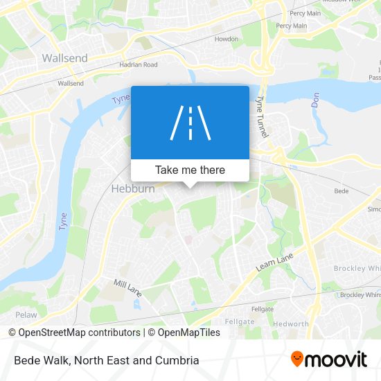 Bede Walk map
