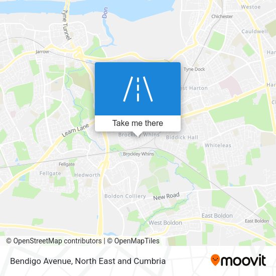 Bendigo Avenue map