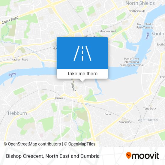 Bishop Crescent map