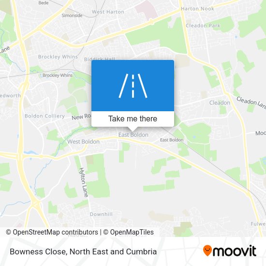 Bowness Close map