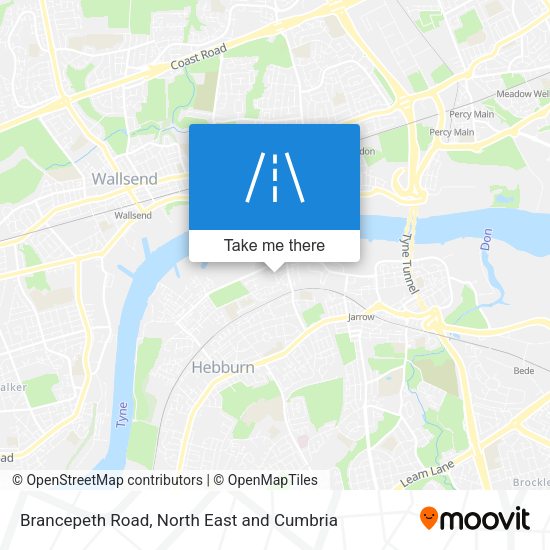 Brancepeth Road map