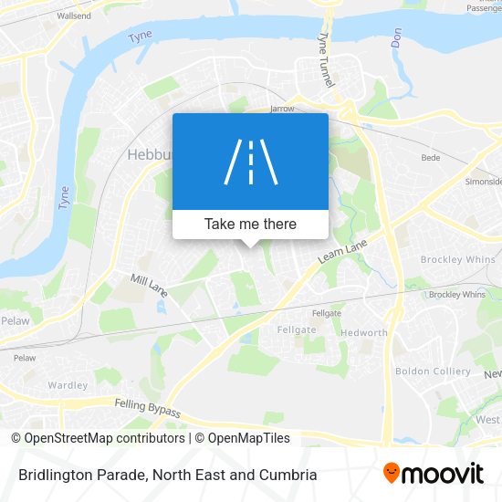 Bridlington Parade map