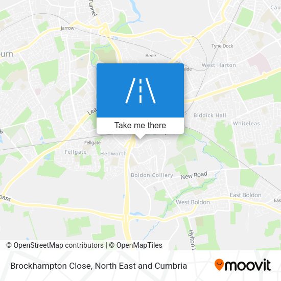 Brockhampton Close map